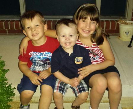 Our  3 grandkids --  taken 7/14