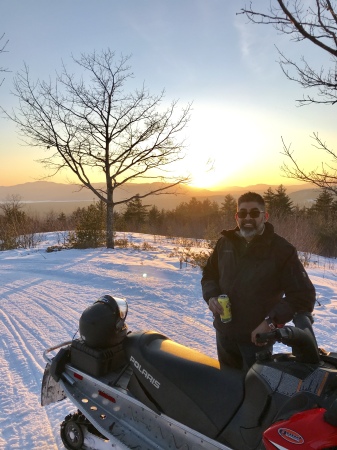 Snowmobiling in northern New Hampshire