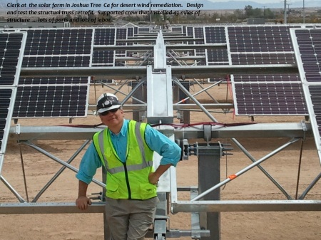 Clark at 29 Palms Solar farm  , Rescue mission