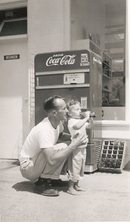 Dad & me, circa 1959