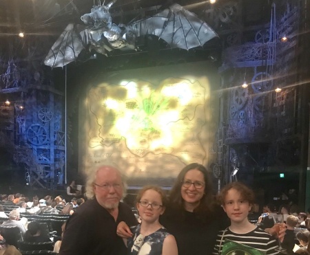 London UK theater trip with my teens & wife