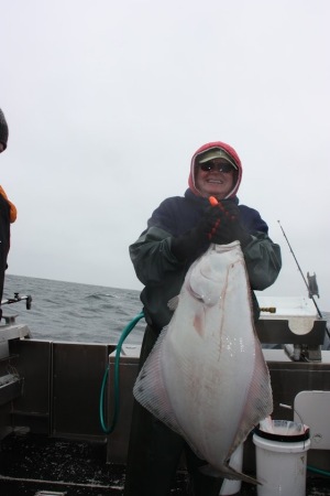Nice little 50 pound halibut!