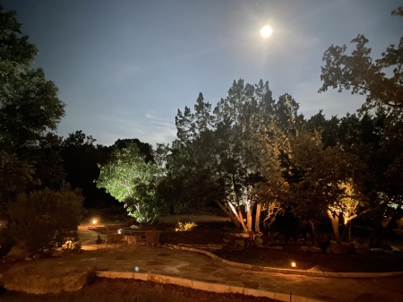 Canyon Lake House at Midnight 