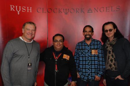 With my musical idols RUSH backstage