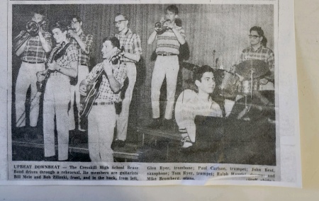 La Charanga on the risers at CHS, Spring, 1966