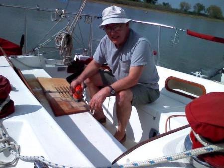 Gary aboard the SS Minnow. 