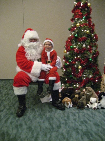 Dec. 2011 - Kameron and Santa