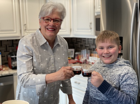 Brenda and grandson Peter