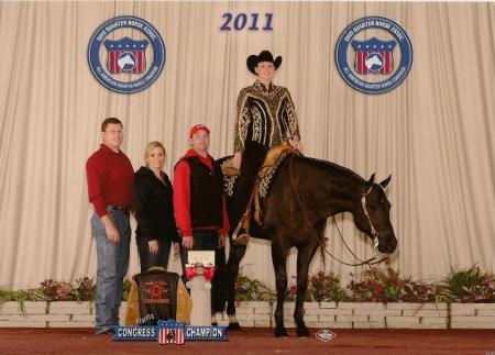 Our horse Harley was Reserve Congress Champion