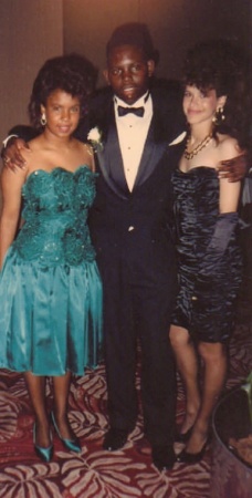 Prom 1990 Dalia, Cleveland and me "Coco"