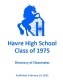 Havre High Class of 1975 Class Directory updated 2/14/2022 reunion event on Feb 15, 2022 image