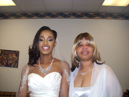 me and my daugther wedding