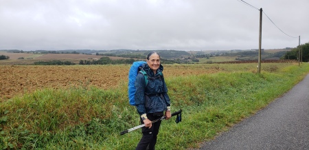 Approaching Baran [France] in the rain