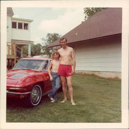 Slim me and the 63 Vette & Justin