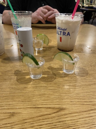 Drinks before a concert 