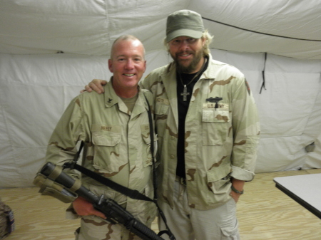 Sidi with Toby Keith - 2010 Afghanstan
