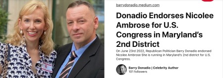 Donadio Endorses Nicolee Ambrose for U.S. Cong