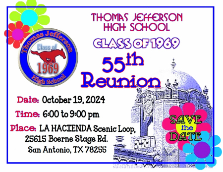 Thomas Jefferson High School  Class of 1969 55th Reunion