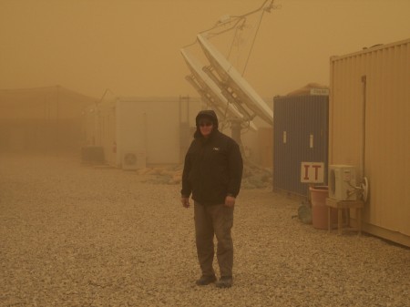 Charles in Afghanistan Sand Storm