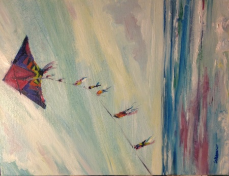 Karen Koch's  painting of Tom Mooney's kite.