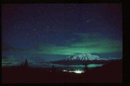 Mt Shasta in the Moonlight from Castle Crags