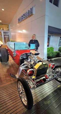 Our 1923 T bucket at Sheehan Car Show 2/3/24