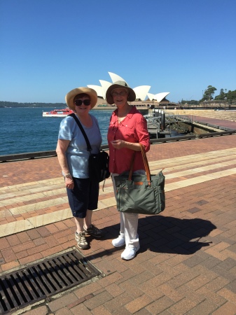 Nancy and Ann Sydney Harbour. Opera House.