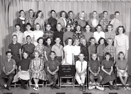 6th Grade class of 1958 Mrs.Parkinson
