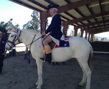 Gen Geroge Washington and His Mule