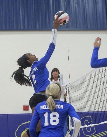 Me refereeing Regional Final Varsity Volleyball