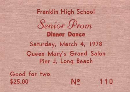 Prom Ticket