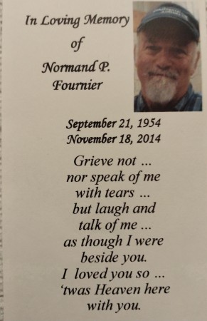 In Memory of Normand Fournier
