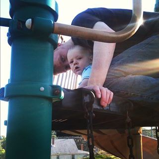 Adam and Dad at the Park