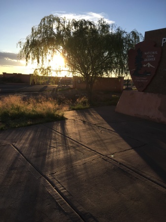 sunset at The Petrified Forest National Park, 