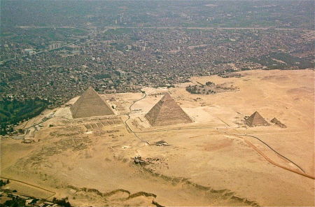 The pyramids of Giza.