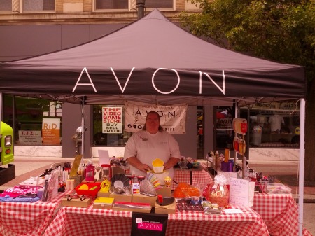 My Avon booth at Blues Brews + BBQ's