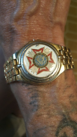 my Veterans of foreign Wars bracelet.