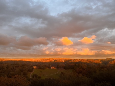 Sunset in the Sierra foothills