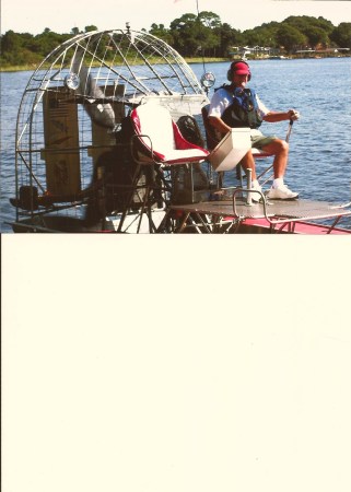 Airboat,  enjoying a nice day on the lake