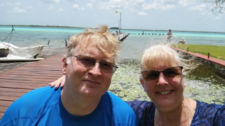 Scott & Laura in Belize '23, 7 Colors Lagoon 