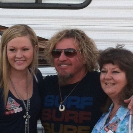 Back stage with Sammy Hagar 4/5/14