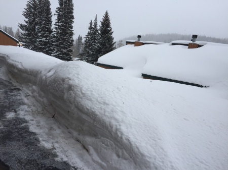 2019 snow fall at our condo in Utah