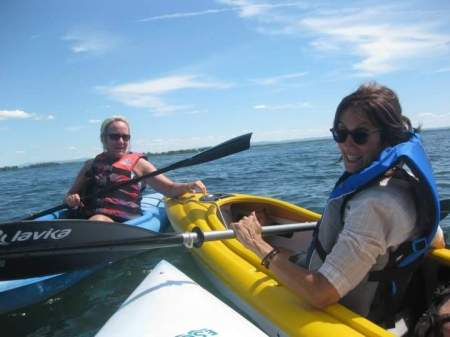 Kayaking with my good friend Mona