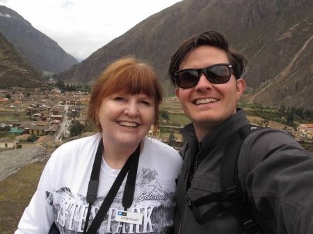 With my youngest son in macho Picchu