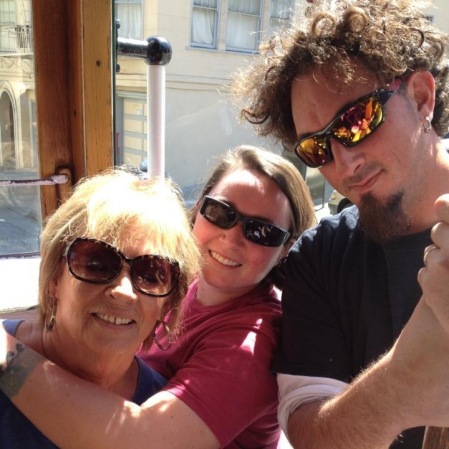 Cable car ride with my kiddos in SF 