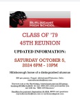 Burlingame High School Class of 1979 45th  Reunion reunion event on Oct 5, 2024 image