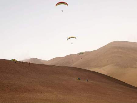 The dunes in Iquieque, Chile. 
