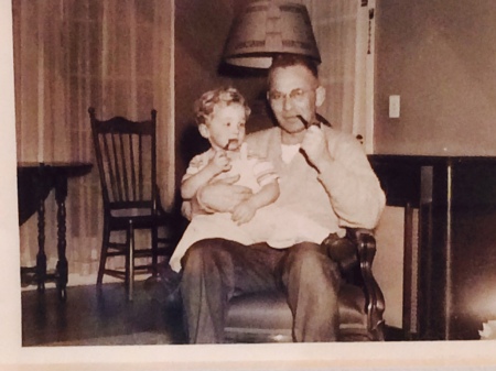 My Dad and I smoking pipes circa 1952