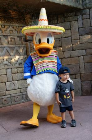 Nephew Max with Donald Duck - 2012