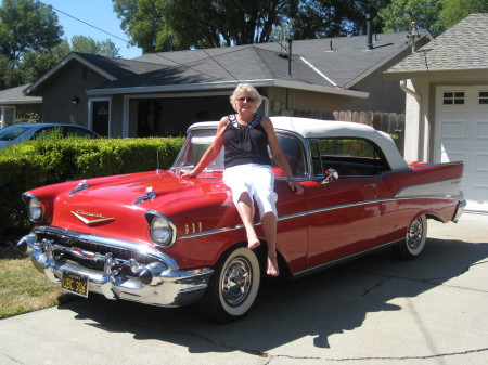 My S-I-L CP Alum '70 with our car